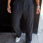 Jared | Tailored Straight-Leg Pants with Side Pockets