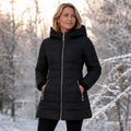 Addison | Plush-Lined Mid-Length Hooded Winter Coat