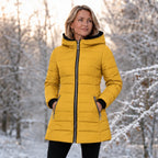 Addison | Plush-Lined Mid-Length Hooded Winter Coat