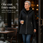 Addison | Plush-Lined Mid-Length Hooded Winter Coat