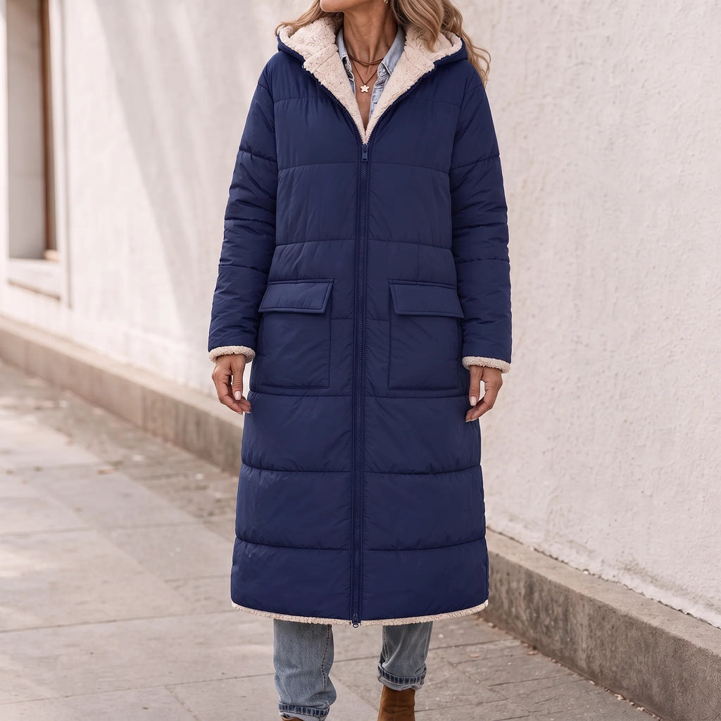 Brooke | Reversible Quilted Winter Coat with Hood