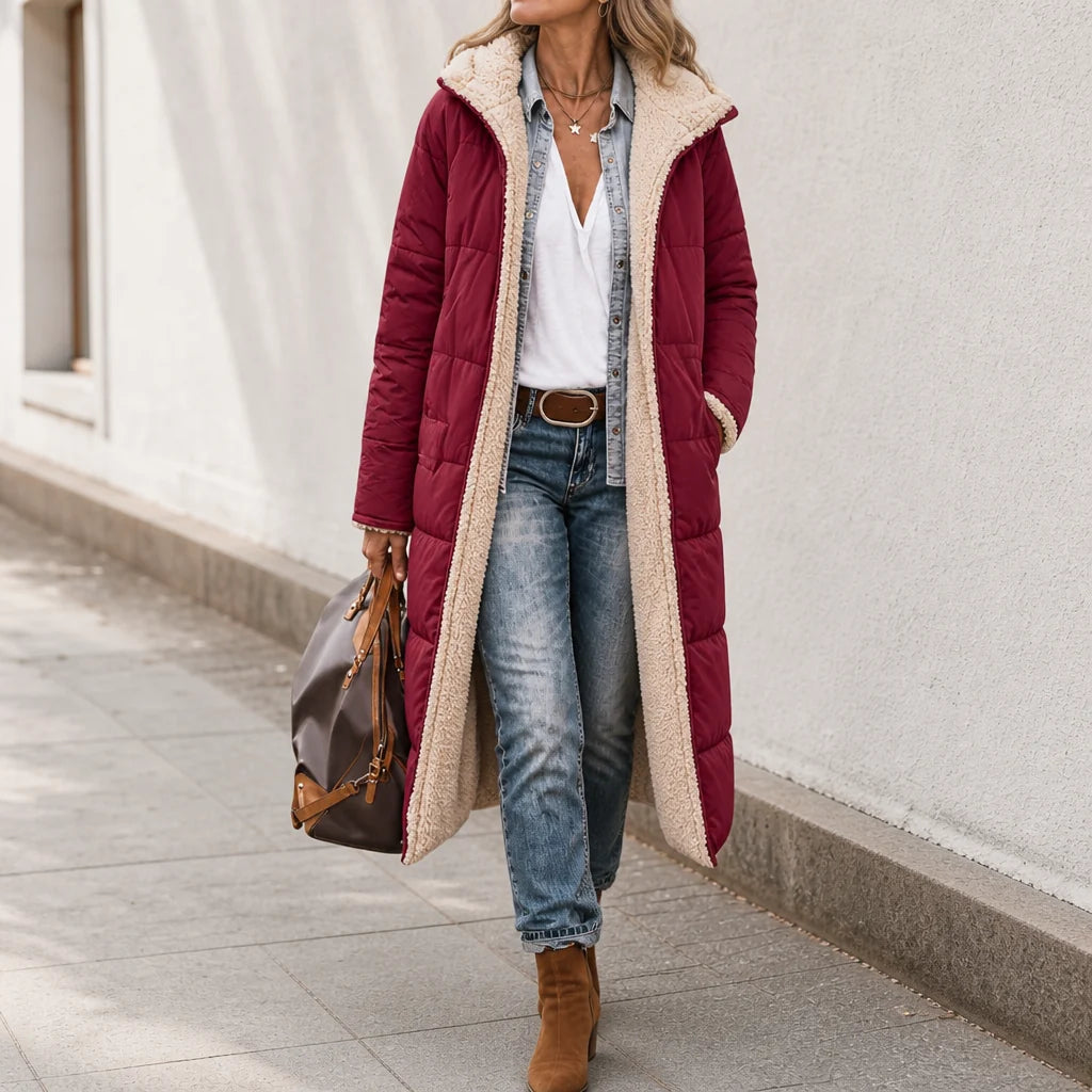Brooke | Reversible Quilted Winter Coat with Hood