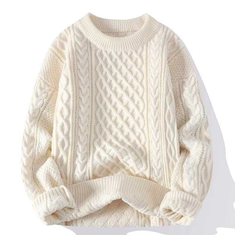 Vera | Textured Knit Sweater with Crew Neck