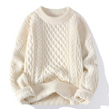 Vera | Textured Knit Sweater with Crew Neck