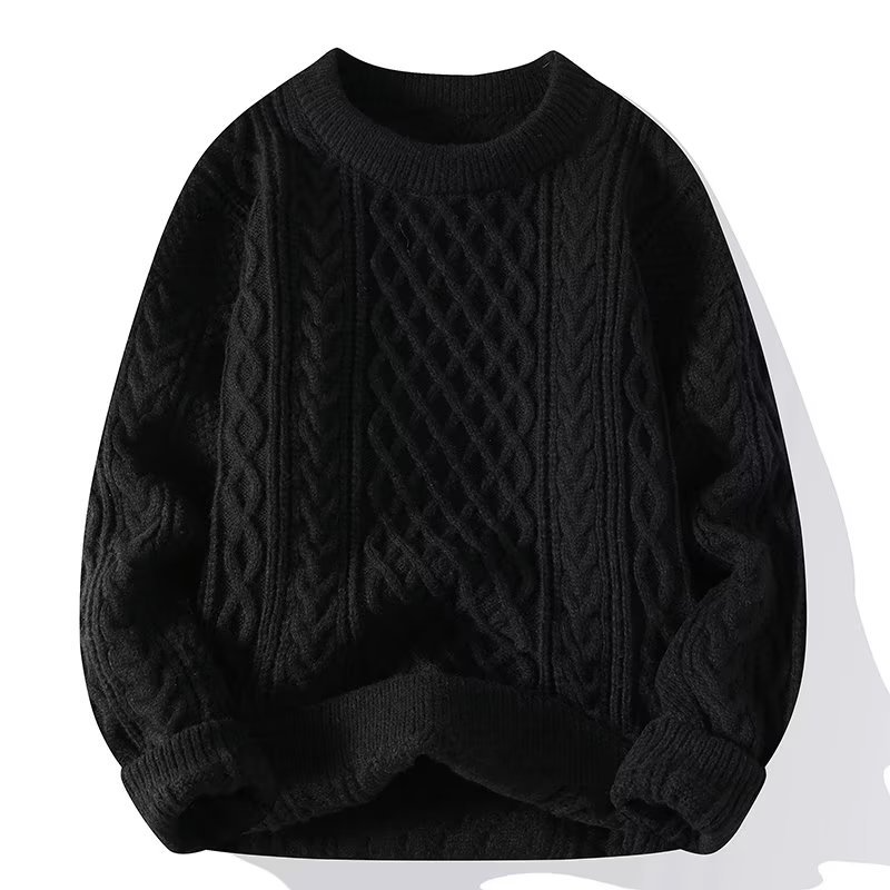 Vera | Textured Knit Sweater with Crew Neck
