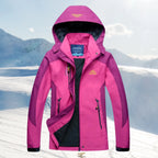 Janelle | Color-Block Shell Jacket with Detachable Hood
