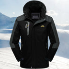 Janelle | Color-Block Shell Jacket with Detachable Hood