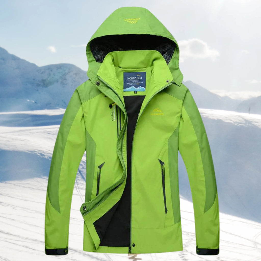 Janelle | Color-Block Shell Jacket with Detachable Hood