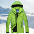 Janelle | Color-Block Shell Jacket with Detachable Hood