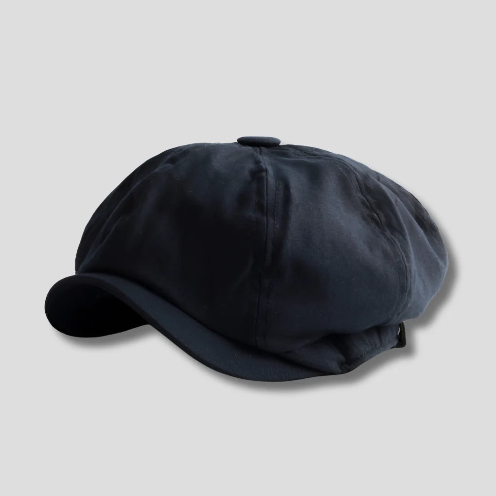 Grant | Paneled Flat Cap with Adjustable Buckle