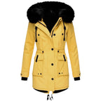 Mila | Parka with Fur-Trim Hood and Drawstring Waist
