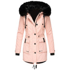 Mila | Parka with Fur-Trim Hood and Drawstring Waist