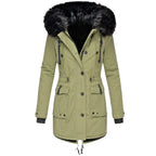 Mila | Parka with Fur-Trim Hood and Drawstring Waist