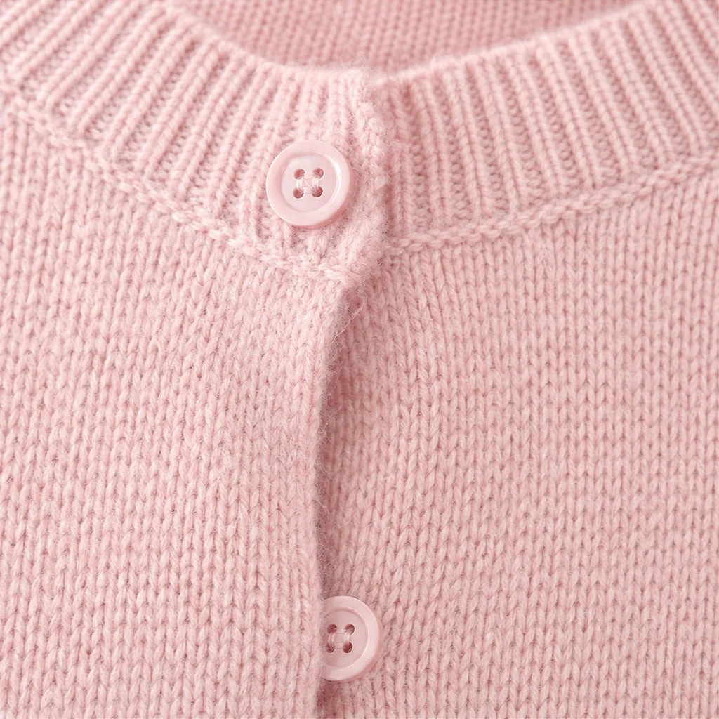Lainey | Round-Neck Cardigan in Lightweight Knit