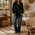 Wynlee White Blouse | Lightweight Crinkle-Crepe, Relaxed Fit 14