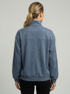 Dana | Bomber Jacket with Stand Collar & Stripes