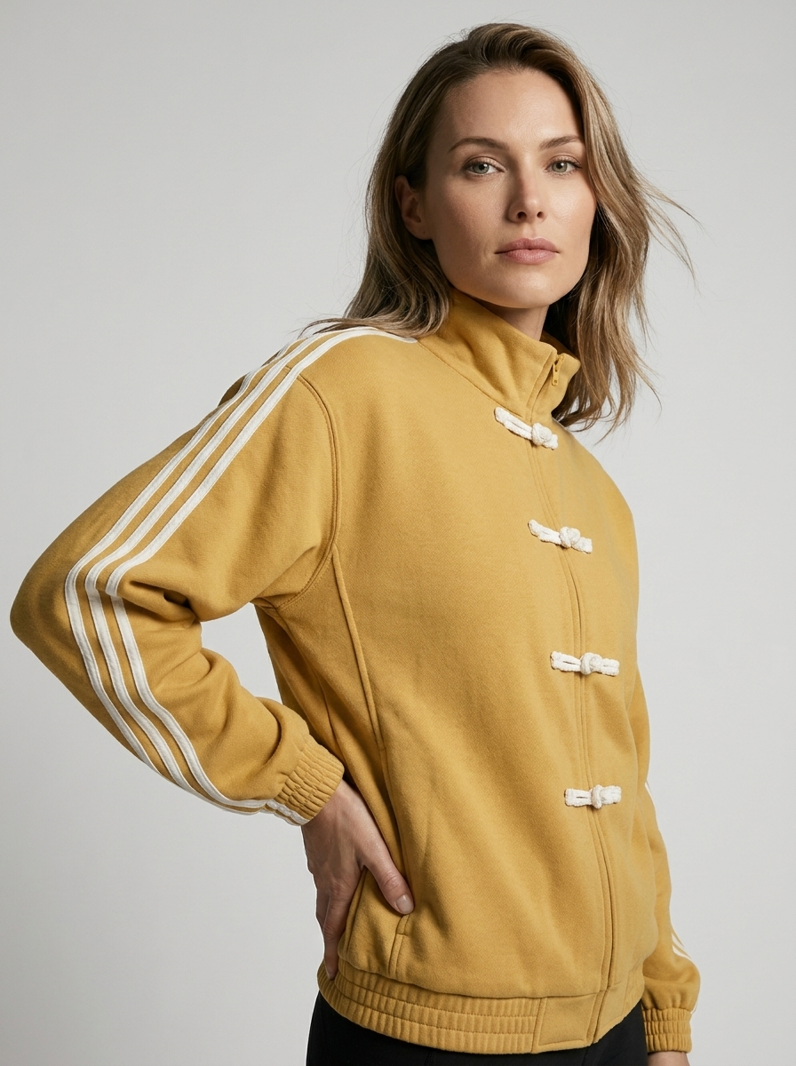 Dana | Bomber Jacket with Stand Collar & Stripes