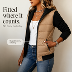 Abbie | Cozy Knit-Sleeve Puffer Jacket