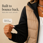 Abbie | Cozy Knit-Sleeve Puffer Jacket
