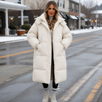 Addie | Cozy Long Hooded Puffer Coat