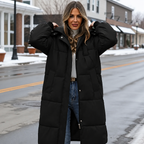 Addie | Cozy Long Hooded Puffer Coat