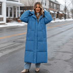Addie | Cozy Long Hooded Puffer Coat