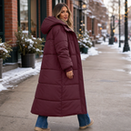 Addie | Cozy Long Hooded Puffer Coat