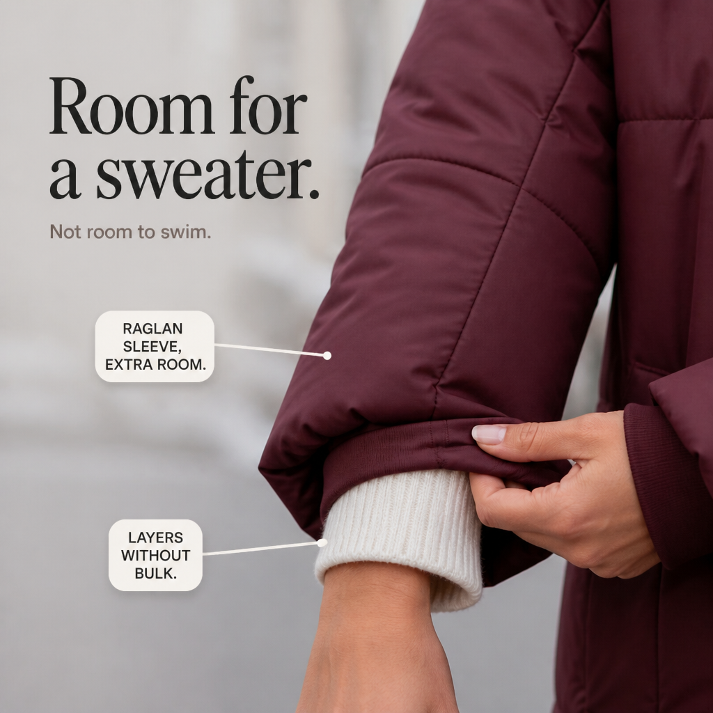 Addie | Cozy Long Hooded Puffer Coat