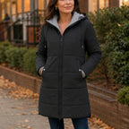 Adele | Cozy Quilted Hooded Coat