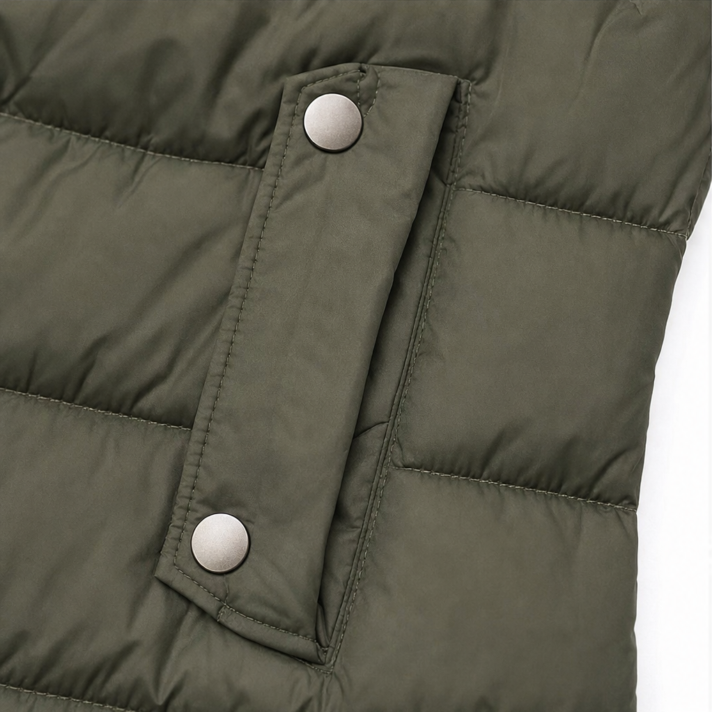 Aimee | Minimal Zip-Up Puffer Vest