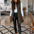 Aimee | Minimal Zip-Up Puffer Vest