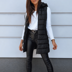Aimee | Minimal Zip-Up Puffer Vest