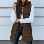 Aimee | Minimal Zip-Up Puffer Vest