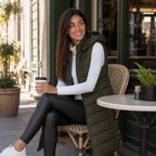 Aimee | Minimal Zip-Up Puffer Vest