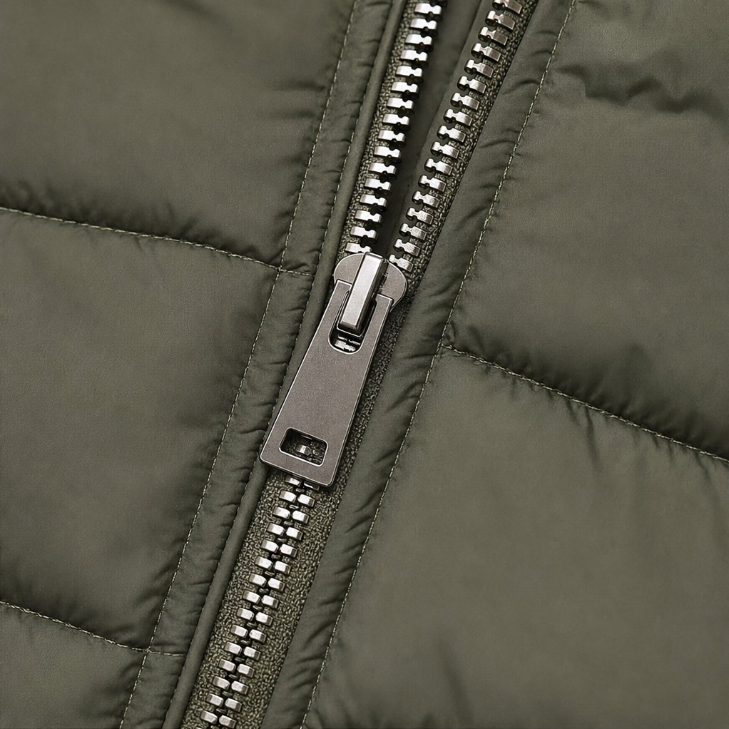 Aimee | Minimal Zip-Up Puffer Vest