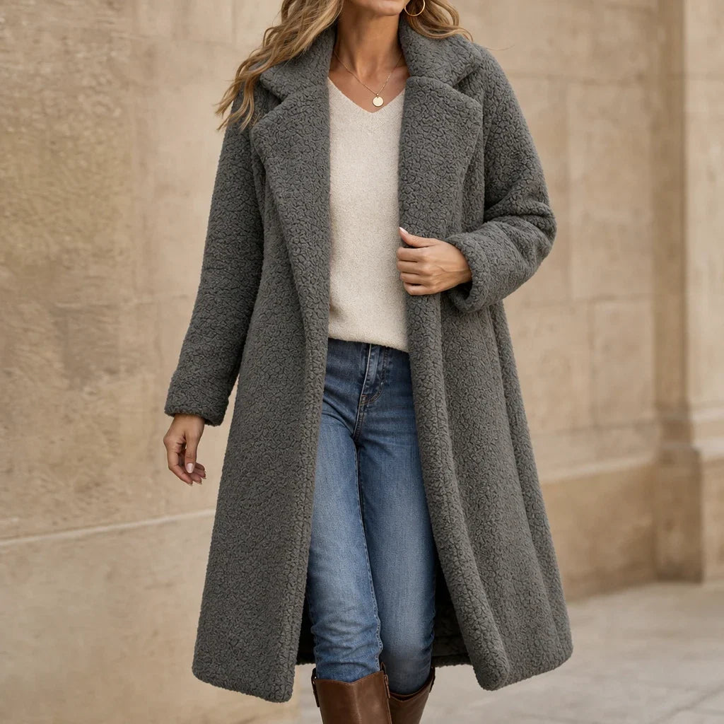 Alanna | Cozy Longline Teddy Coat