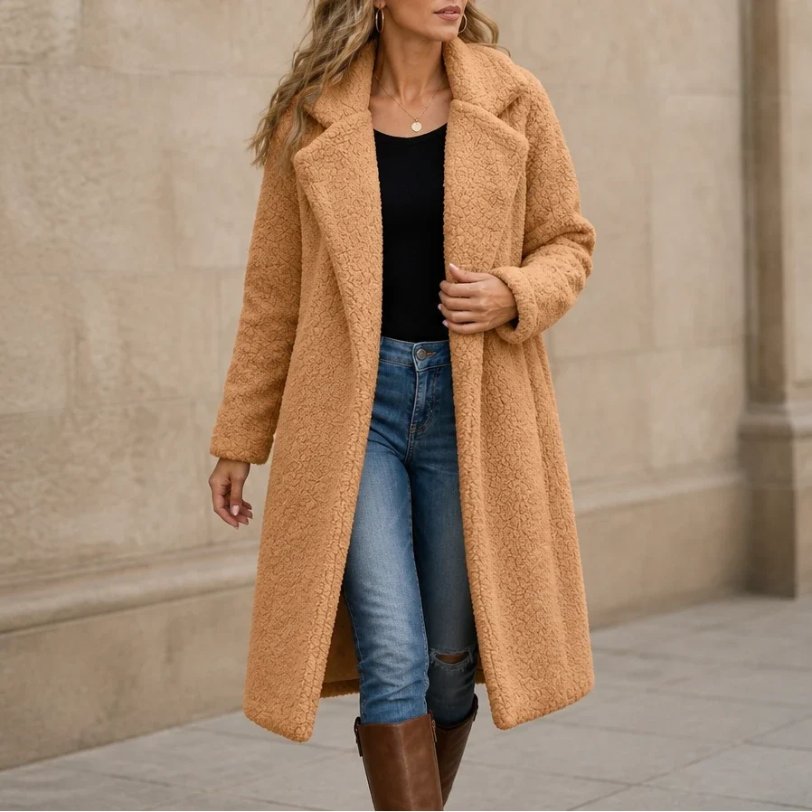 Alanna | Cozy Longline Teddy Coat
