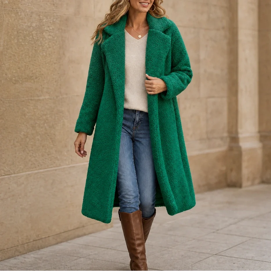Alanna | Cozy Longline Teddy Coat