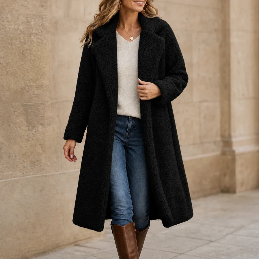 Alanna | Cozy Longline Teddy Coat