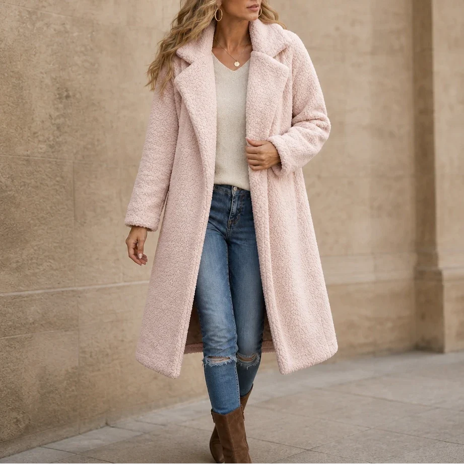 Alanna | Cozy Longline Teddy Coat