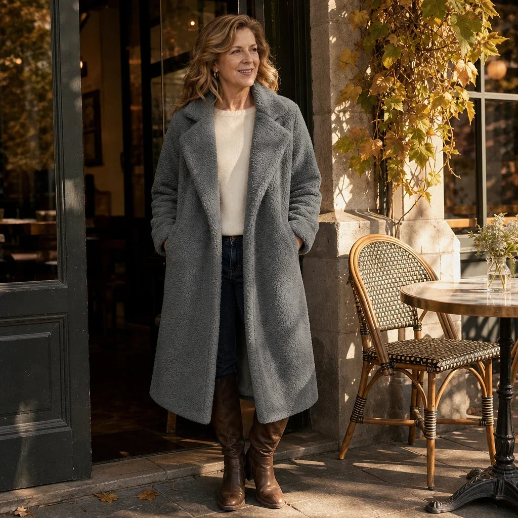 Alanna | Cozy Longline Teddy Coat