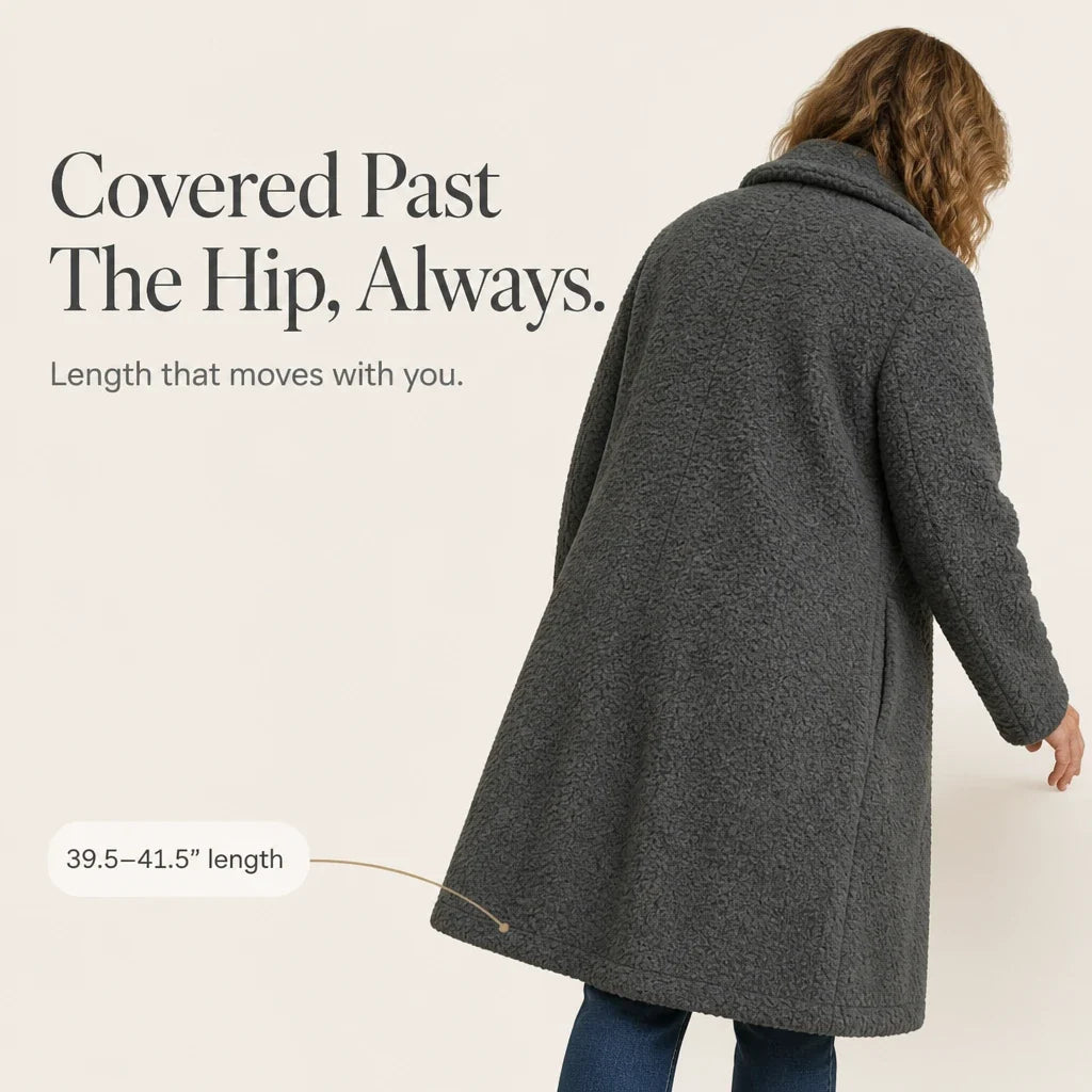 Alanna | Cozy Longline Teddy Coat