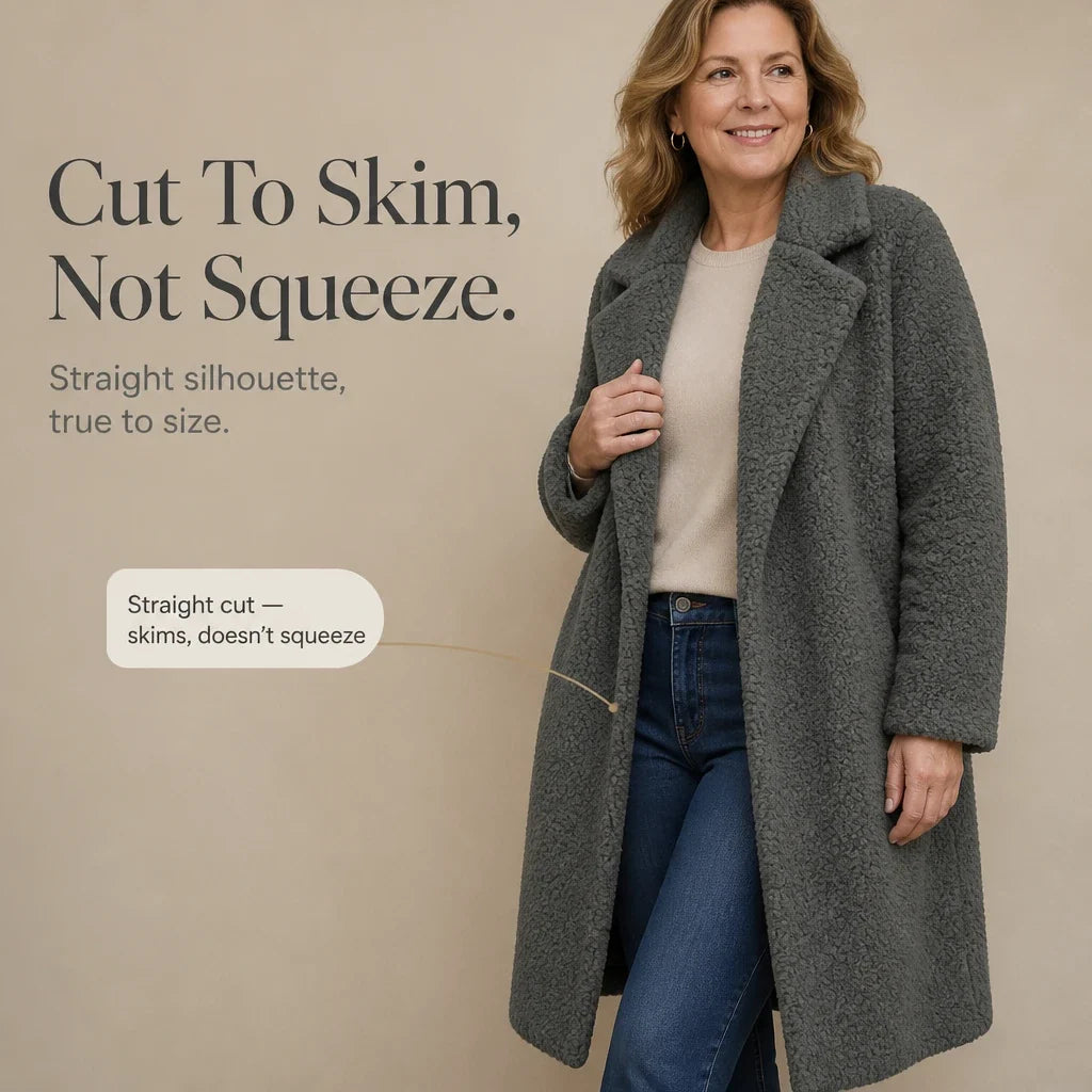 Alanna | Cozy Longline Teddy Coat