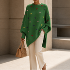 Alessandra | Cozy Heart Batwing Sweater