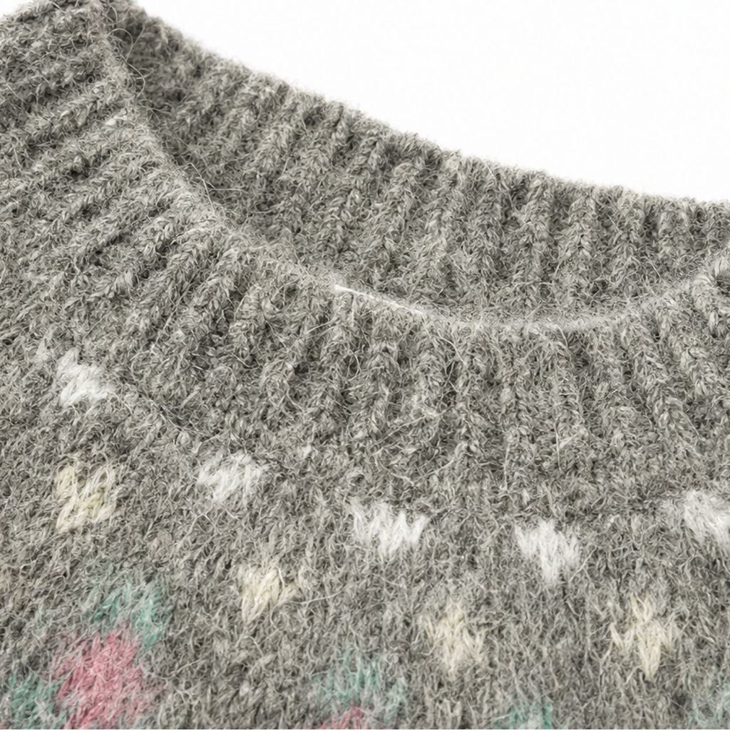 Alexandra | Cozy Fair Isle Yoke Sweater