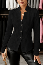 Alisa | Soft Textured Knit Blazer