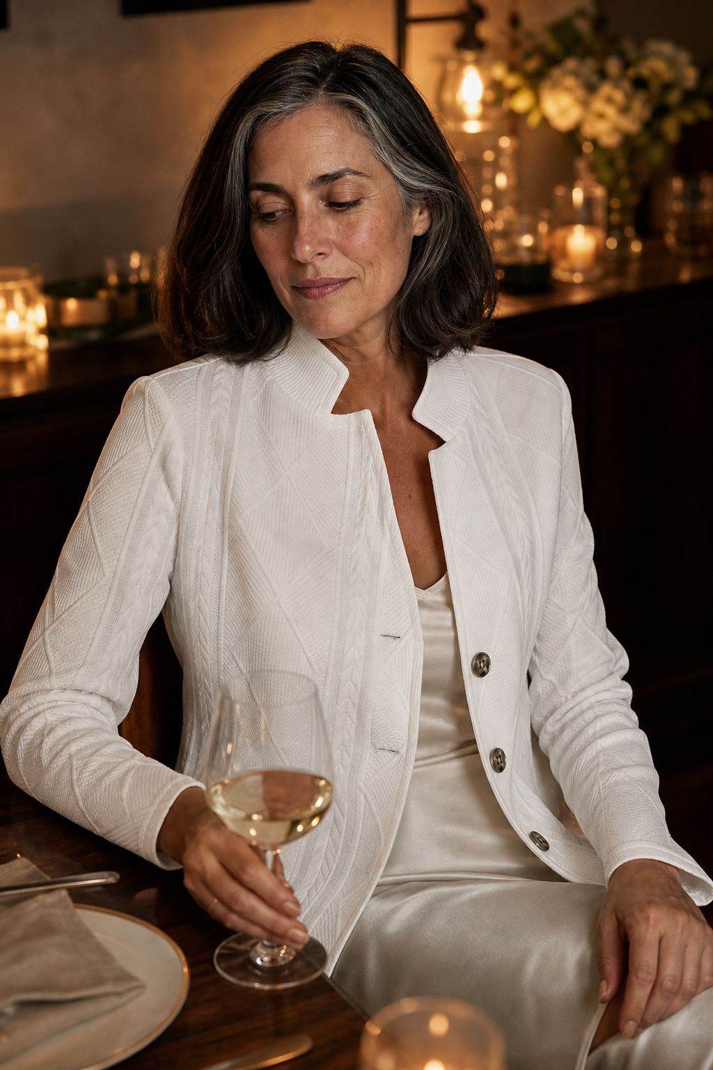 Alisa | Soft Textured Knit Blazer