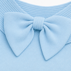 Alivia | Soft Bow-Neck Ribbed Sweater