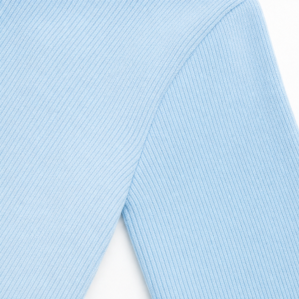 Alivia | Soft Bow-Neck Ribbed Sweater