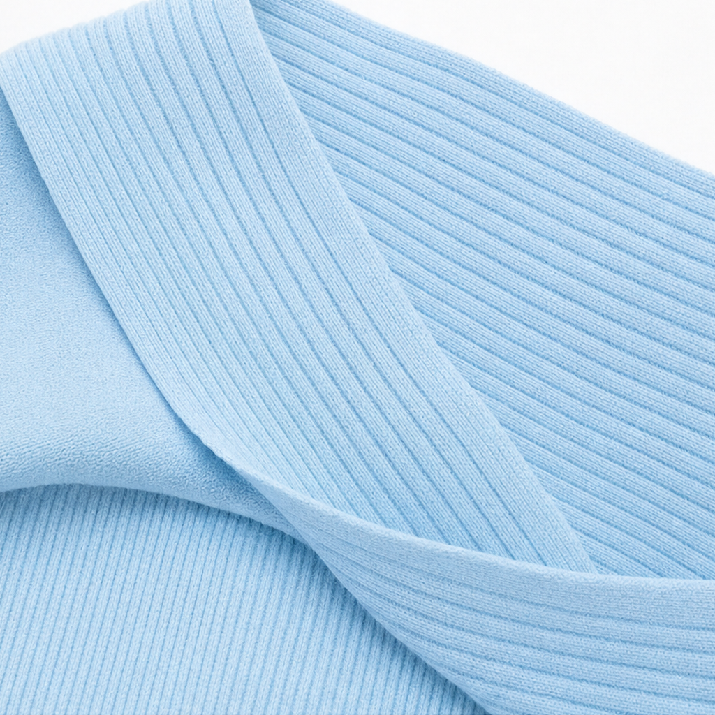 Alivia | Soft Bow-Neck Ribbed Sweater